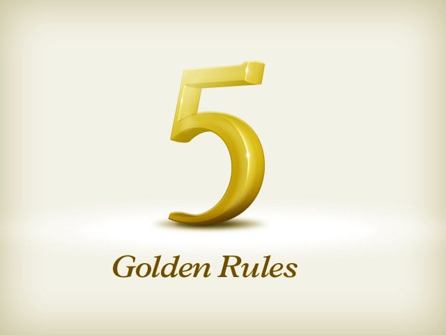 Golden rules for marketing success