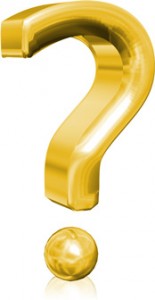 gold question mark