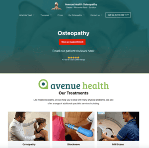 We have helped Avenue Health get more therapy clients